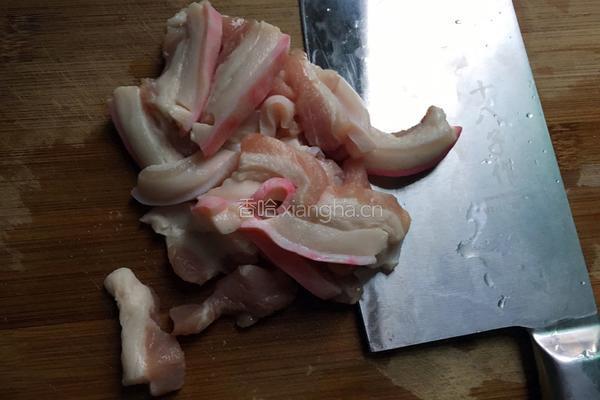 酸菜肉的做法图解3