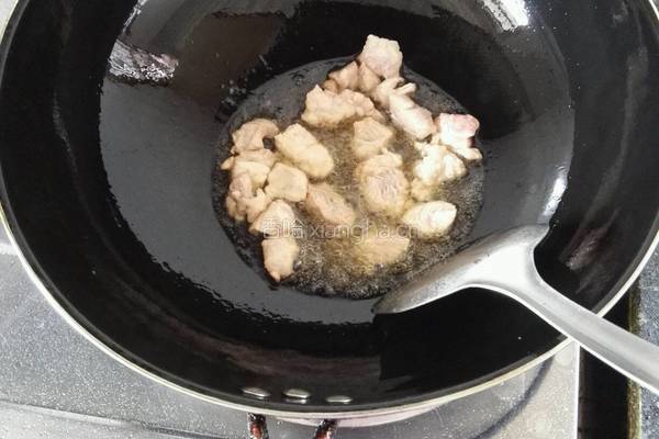 白菜炒肉的做法图解5