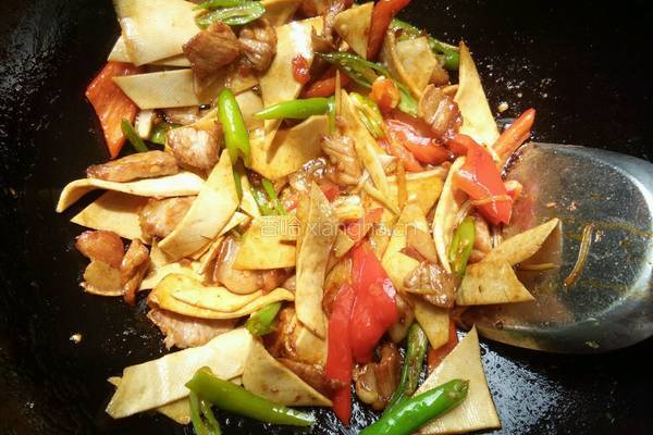 豆干小炒肉的做法图解6
