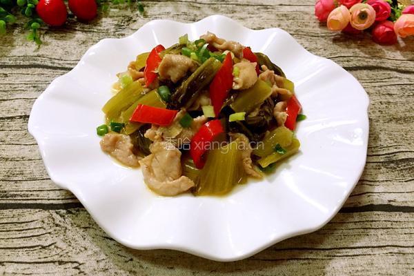酸菜肉片的做法图解7