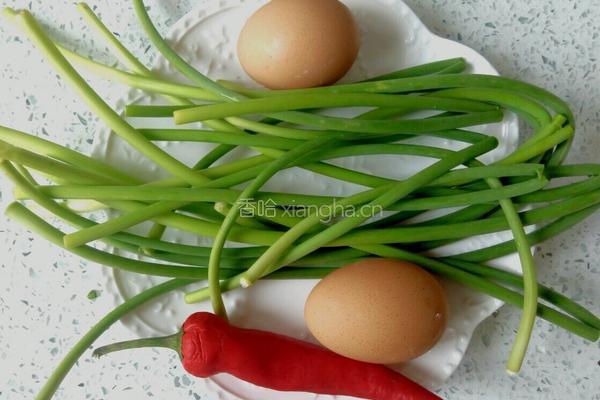 素炒蒜苔的做法图解1