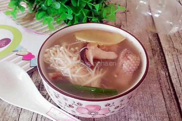 双菇滚鸭汤的做法图解8