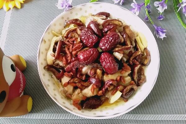红枣杞子蒸滑鸡的做法图解6