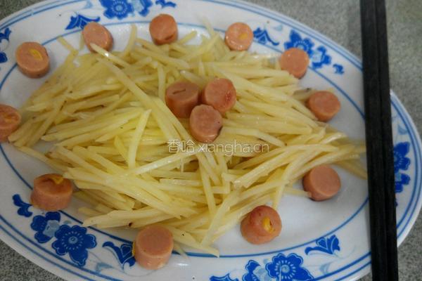 火腿炒土豆丝的做法图解5