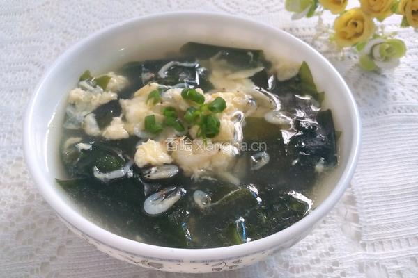 裙带菜蛋花汤的做法图解6
