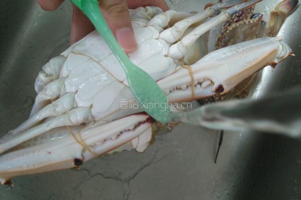 炒蟹的做法图解2