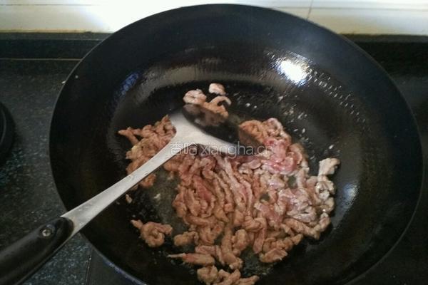 韭菜炒牛肉的做法图解4