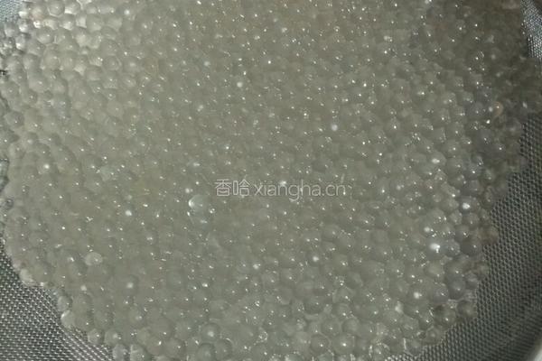 木瓜牛奶西米露的做法图解4