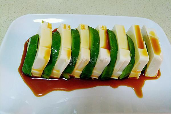日式牛油果拌豆腐#年夜饭的做法图解5