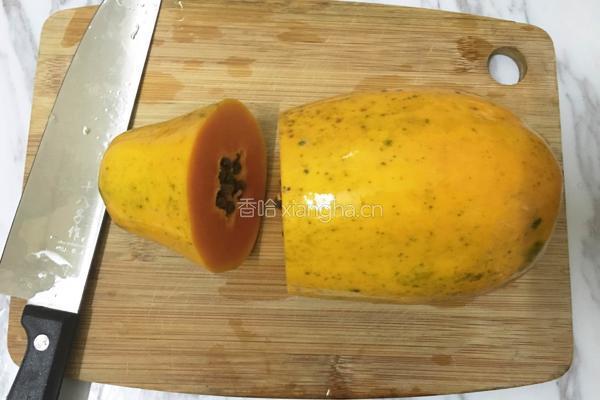 木瓜牛奶冻的做法图解3