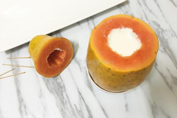 木瓜牛奶冻的做法图解12
