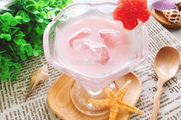 西瓜牛奶汁的做法图解10