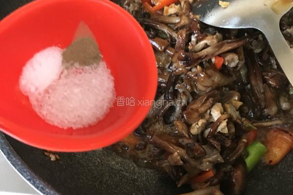 鲜榛蘑炒辣椒的做法图解17