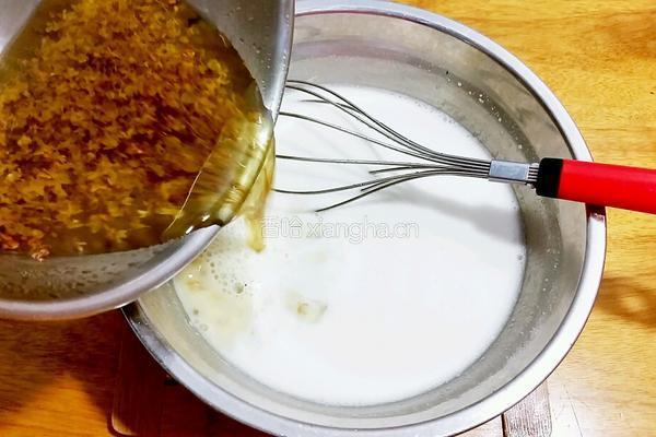椰汁桂花糕的做法图解7