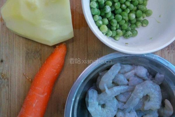 虾仁焖饭的做法图解2