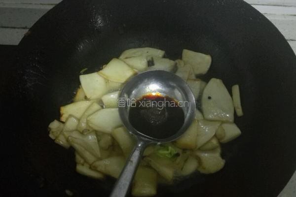 酱爆杏鲍菇的做法图解4