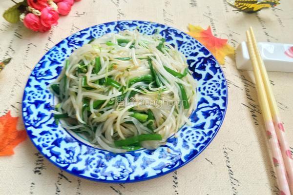 韭菜豆芽的做法图解8