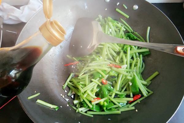 豆豉味红薯梗的做法图解5