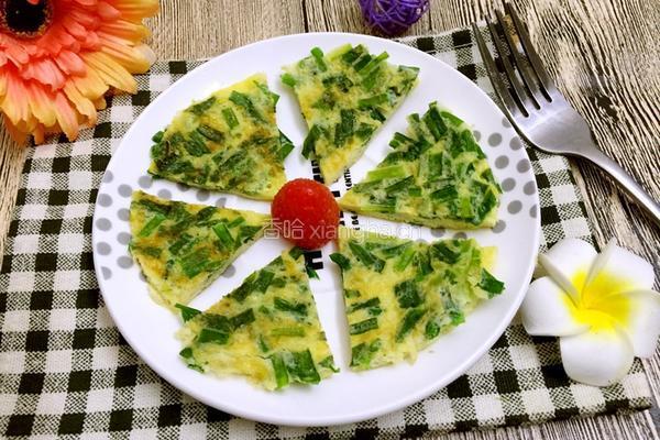韭菜摊鸡蛋的做法图解7