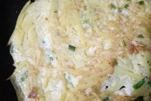 土豆丝蛋饼的做法图解5