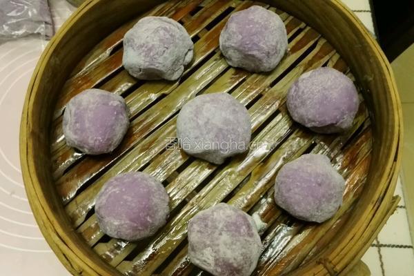 紫薯馒头的做法图解8
