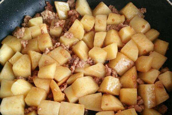 土豆肉末的做法图解5