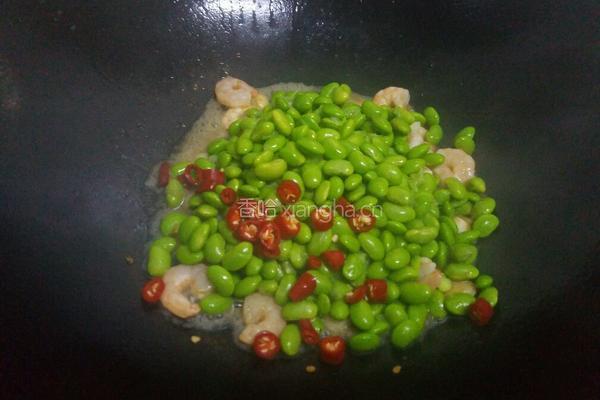 虾仁毛豆的做法图解8