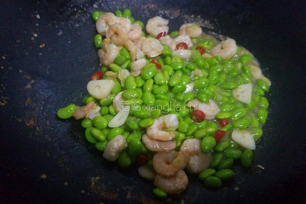 虾仁毛豆的做法图解9
