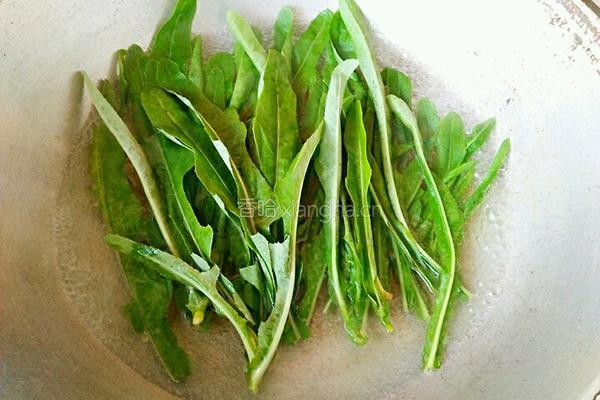 凉拌苦苦菜的做法图解2