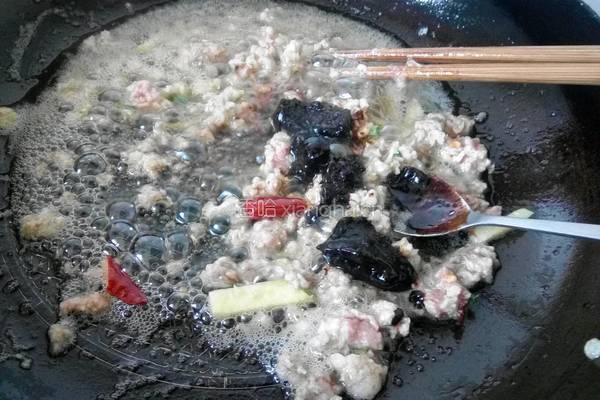 虾酱炒豆角的做法图解4
