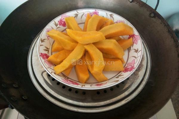 蜂蜜蒸南瓜的做法图解4