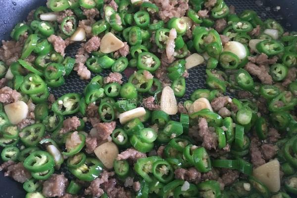 辣椒炒肉末的做法图解5