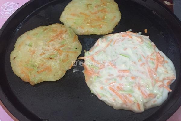 笋瓜鸡蛋煎饼的做法图解6
