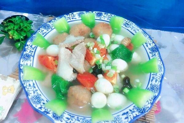 蹄膀菜圆汤的做法图解6
