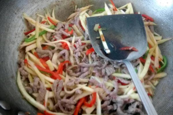 茭白牛肉丝的做法图解13
