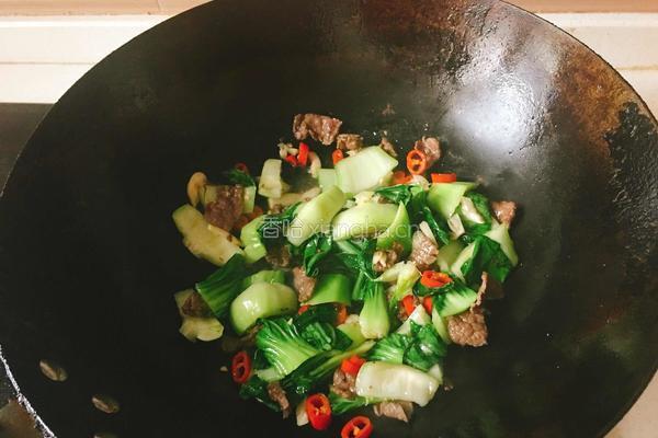 青菜牛肉的做法图解6