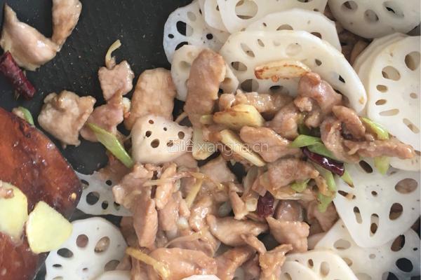 藕炒肉片的做法图解9