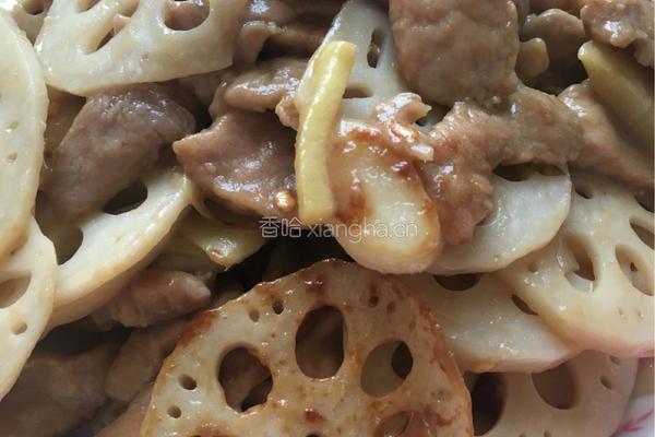 藕炒肉片的做法图解10