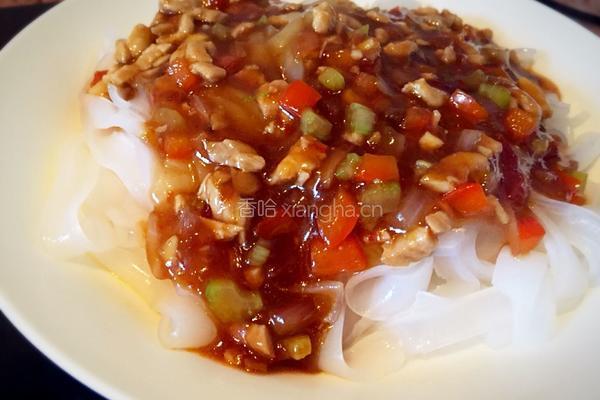 肉酱拌河粉的做法图解4