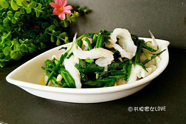 韭菜炒银鱼的做法图解10