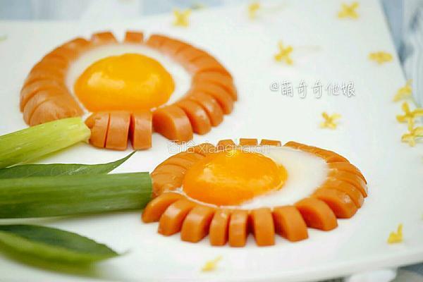 太阳花火腿煎蛋的做法图解11