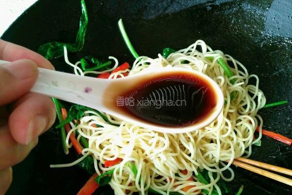 素炒冷面的做法图解5