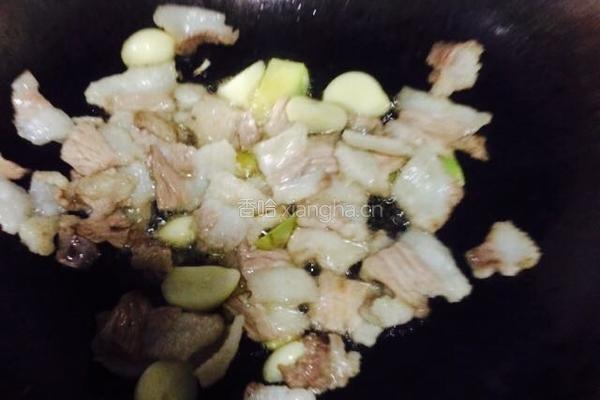 五花肉焖豆角的做法图解4