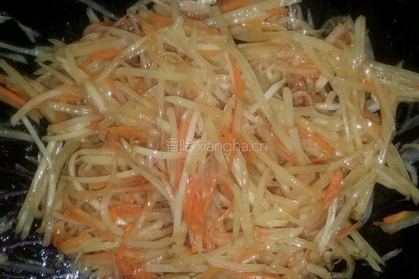 土豆丝胡萝卜丝的做法图解5