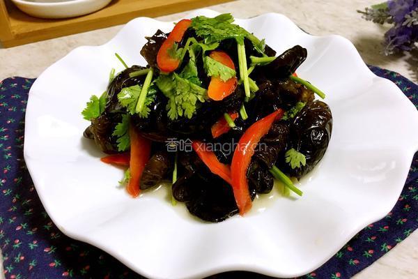 香菜木耳的做法图解8