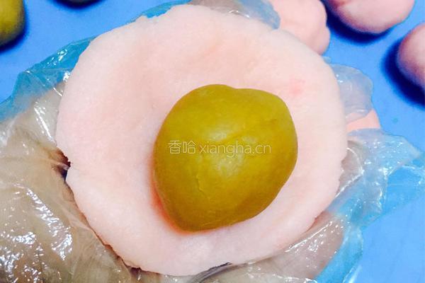 奶黄冰皮月饼的做法图解9
