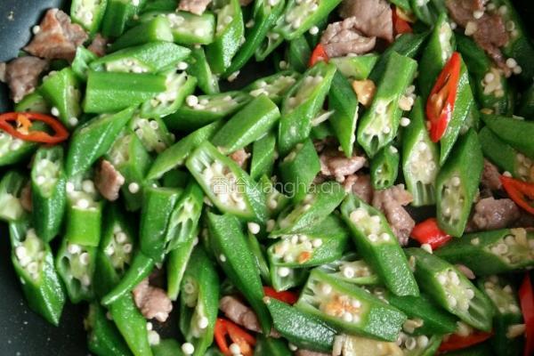 醋溜肉片黄秋葵的做法图解6