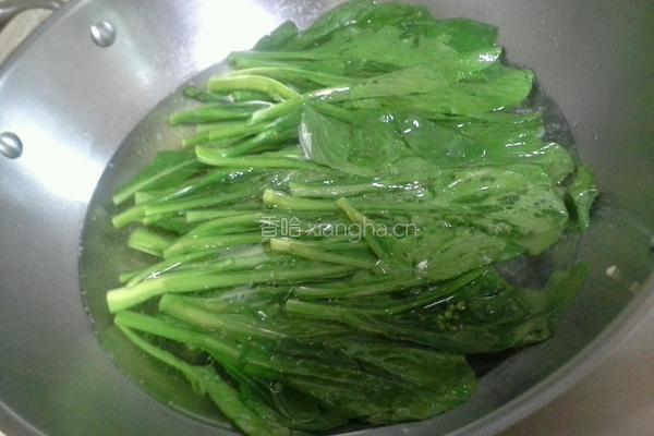 白灼菜心的做法图解3