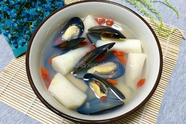 淡菜山药滋补汤的做法图解9