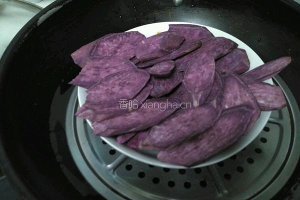 紫薯馅的做法图解1